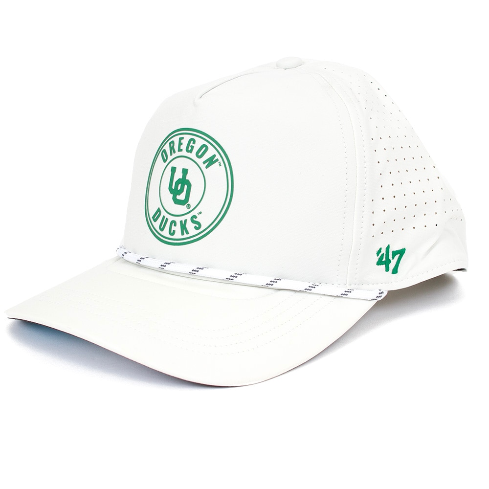 Interlocking UO, White, Curved Bill, Polyester, Accessories, Unisex, Brand 47, Loop, Hitch, Rope, Adjustable, Hat, 925218